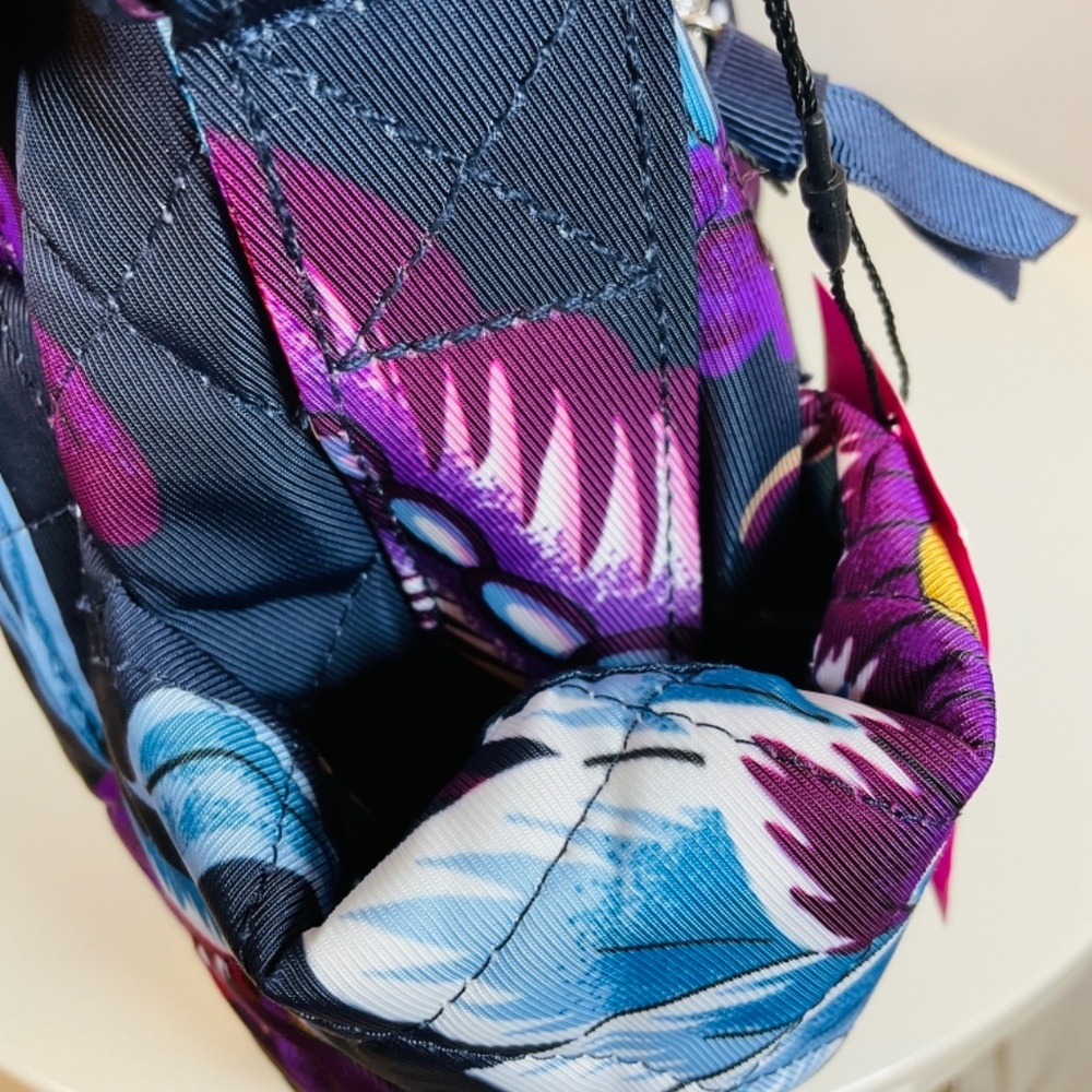 Vera Bradley Crossbody Purse Navy Floral - Picture 4 of 6